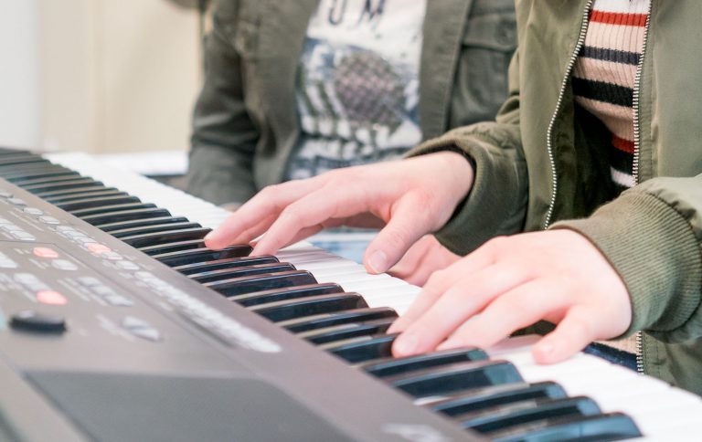 keyboard, keyboardles, Muziekschool Krimpen