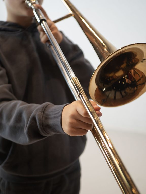 close-up trombone