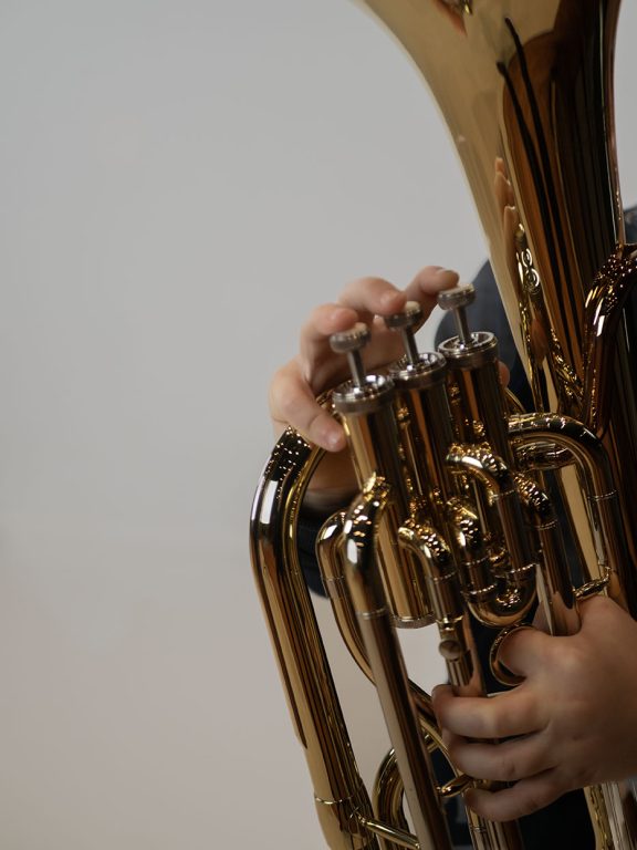 close-up van een bariton